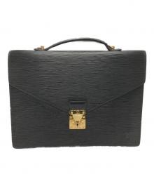 LOUIS VUITTON（ルイ ヴィトン）の古着「ビジネスバッグ / エピ」｜ブラック