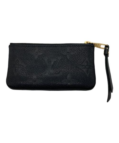 LOUIS VUITTON（ルイ ヴィトン）LOUIS VUITTON (ルイ ヴィトン) ポシェット・クレ カードキーケース ブラックの古着・服飾アイテム