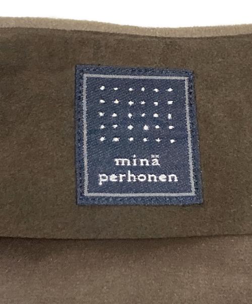 mina perhonen（ミナ ペルホネン）mina perhonen (ミナ ペルホネン) voix スカート オリーブ×グリーン サイズ:36の古着・服飾アイテム