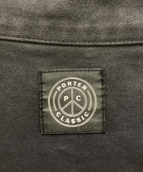 Porter Classic（ポータークラシック）Porter Classic (ポータークラシック) MOLESKIN CHINESE JACKET / モールスキンチャイニーズジャケット ブラック サイズ:3の古着・服飾アイテム