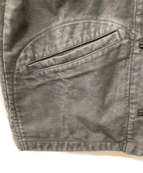 Porter Classic（ポータークラシック）Porter Classic (ポータークラシック) MOLESKIN CHINESE JACKET / モールスキンチャイニーズジャケット ブラック サイズ:3の古着・服飾アイテム
