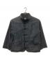 Porter Classic（ポータークラシック）の古着「MOLESKIN CHINESE JACKET / モールスキンチャイニーズジャケット」｜ブラック