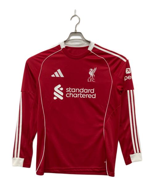 adidas（アディダス）adidas (アディダス) ゲームシャツ レッド サイズ:Lの古着・服飾アイテム