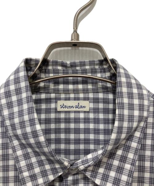 STEVEN ALAN（スティーブンアラン）STEVEN ALAN (スティーブンアラン) 60 ヘイズ チェック レギュラーカラー シャツ グレー サイズ:Mの古着・服飾アイテム