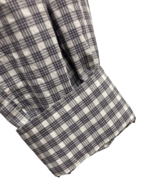 STEVEN ALAN（スティーブンアラン）STEVEN ALAN (スティーブンアラン) 60 ヘイズ チェック レギュラーカラー シャツ グレー サイズ:Mの古着・服飾アイテム