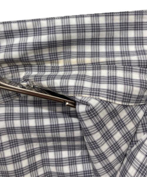 STEVEN ALAN（スティーブンアラン）STEVEN ALAN (スティーブンアラン) 60 ヘイズ チェック レギュラーカラー シャツ グレー サイズ:Mの古着・服飾アイテム