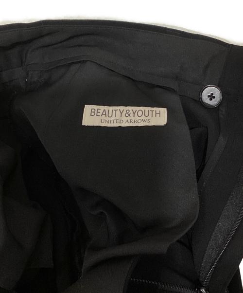 BEAUTY&YOUTH（ビューティーアンドユース）BEAUTY&YOUTH (ビューティーアンドユース) ワイドスラックス ブラック サイズ:Lの古着・服飾アイテム
