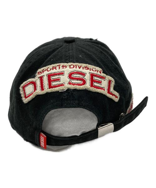 DIESEL（ディーゼル）DIESEL (ディーゼル) C-BRAFFキャップ ブラック×レッドの古着・服飾アイテム