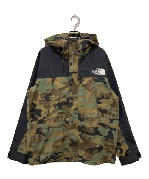 THE NORTH FACE（ザ ノース フェイス）THE NORTH FACE (ザ ノース フェイス) NOVELTY MOUNTAIN LIGHT JACKET カーキ×ブラック サイズ:Lの古着・服飾アイテム