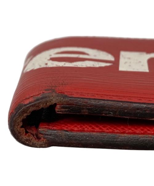 LOUIS VUITTON（ルイ ヴィトン）LOUIS VUITTON (ルイ ヴィトン) SUPREME (シュプリーム) 2つ折り財布 レッドの古着・服飾アイテム