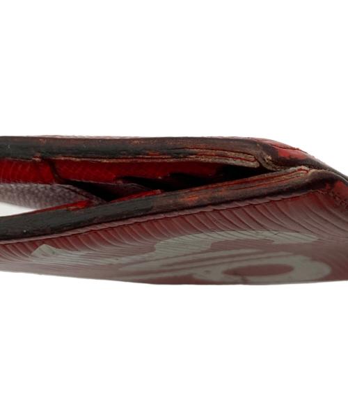 LOUIS VUITTON（ルイ ヴィトン）LOUIS VUITTON (ルイ ヴィトン) SUPREME (シュプリーム) 2つ折り財布 レッドの古着・服飾アイテム