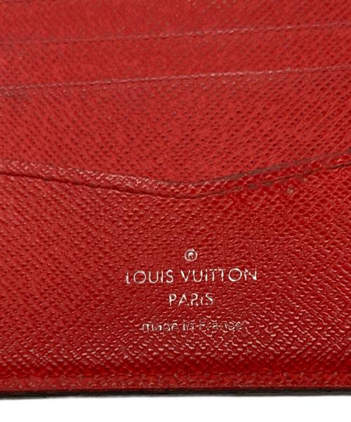 LOUIS VUITTON（ルイ ヴィトン）LOUIS VUITTON (ルイ ヴィトン) SUPREME (シュプリーム) 2つ折り財布 レッドの古着・服飾アイテム