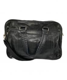 COLE HAAN（コールハーン）の古着「レザーブリーフケース」｜ブラック