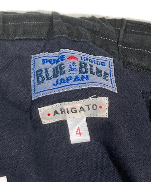 BLUE BLUE（ブルーブルー）BLUE BLUE (ブルーブルー) コットンリネンパンツ ブラック サイズ:4の古着・服飾アイテム