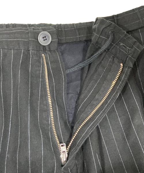 BLUE BLUE（ブルーブルー）BLUE BLUE (ブルーブルー) コットンリネンパンツ ブラック サイズ:4の古着・服飾アイテム