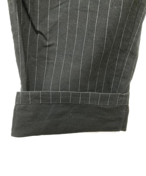 BLUE BLUE（ブルーブルー）BLUE BLUE (ブルーブルー) コットンリネンパンツ ブラック サイズ:4の古着・服飾アイテム