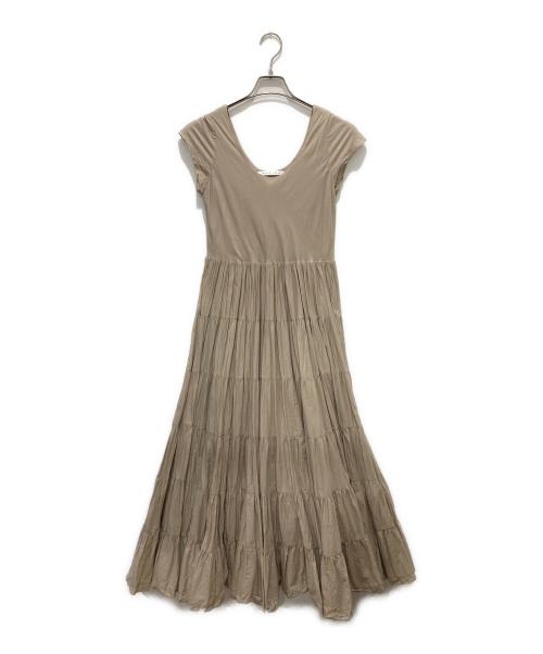 MARIHA（マリハ）MARIHA (マリハ) ノースリーブワンピース ベージュ サイズ:36の古着・服飾アイテム