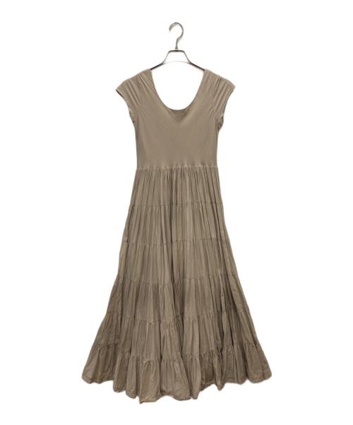 MARIHA（マリハ）MARIHA (マリハ) ノースリーブワンピース ベージュ サイズ:36の古着・服飾アイテム