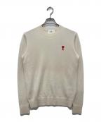 amiアミ）の古着「AMI DE COEUR CREW NECK SWEATER / アミ ドゥ クール クルーネック セーター」｜アイボリー