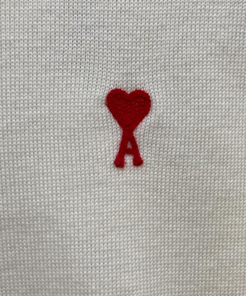 ami（アミ）ami (アミ) AMI DE COEUR CREW NECK SWEATER / アミ ドゥ クール クルーネック セーター アイボリー サイズ:XSの古着・服飾アイテム