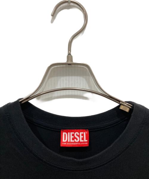 DIESEL（ディーゼル）DIESEL (ディーゼル) BUXT CROP Tシャツ ブラック サイズ:Lの古着・服飾アイテム