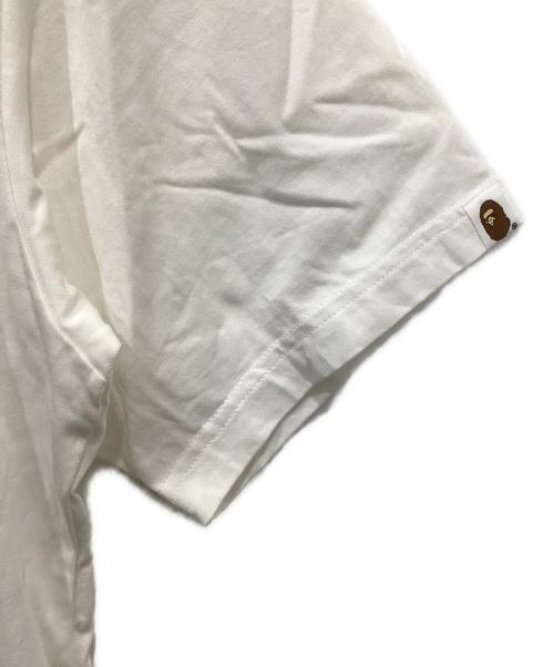 A BATHING APE（アベイシングエイプ）A BATHING APE (アベイシングエイプ) ガーメントダイ プリント Tシャツ ホワイト サイズ:Sの古着・服飾アイテム