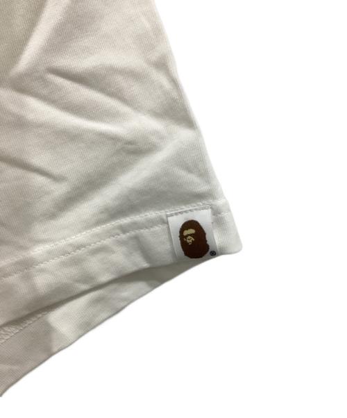 A BATHING APE（アベイシングエイプ）A BATHING APE (アベイシングエイプ) ガーメントダイ プリント Tシャツ ホワイト サイズ:Sの古着・服飾アイテム