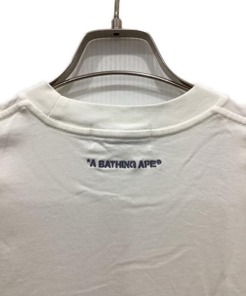 A BATHING APE（アベイシングエイプ）A BATHING APE (アベイシングエイプ) ガーメントダイ プリント Tシャツ ホワイト サイズ:Sの古着・服飾アイテム
