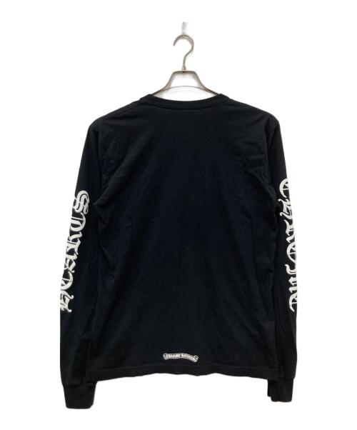 CHROME HEARTS（クロムハーツ）CHROME HEARTS (クロムハーツ) NECK LOGO ロングスリーブTシャツ ブラック サイズ:Lの古着・服飾アイテム