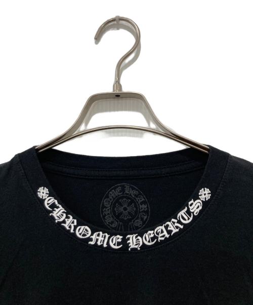 CHROME HEARTS（クロムハーツ）CHROME HEARTS (クロムハーツ) NECK LOGO ロングスリーブTシャツ ブラック サイズ:Lの古着・服飾アイテム