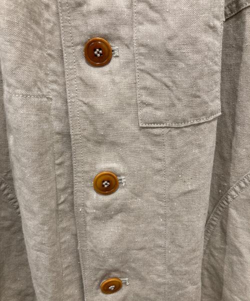 45R（フォーティファイブ・アール）45R (フォーティファイブ・アール) リネンクロスの908ワークコート ベージュ サイズ:2の古着・服飾アイテム