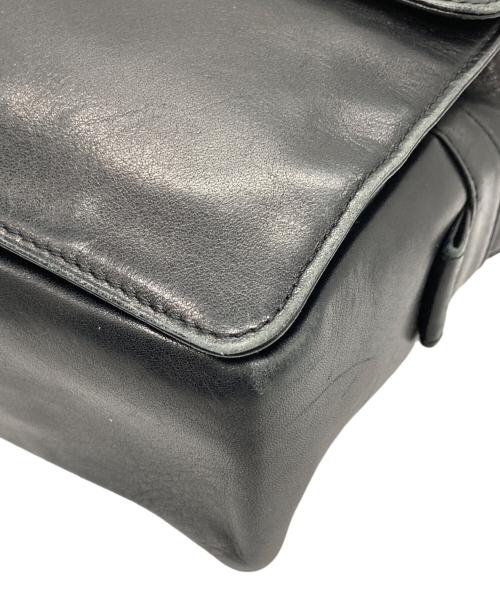 ROBERT LEE MORRIS（ロバートリーモーリス）robert lee morris (ロバートリーモーリス) レザーショルダーバッグ ブラックの古着・服飾アイテム