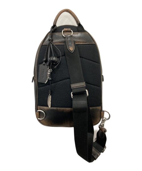 COACH（コーチ）COACH (コーチ) チャーター パック・ラブド レザー  ブラウン サイズ:実寸サイズをご参照くださいの古着・服飾アイテム