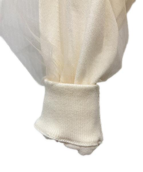 SLOBE IENA（スローブ イエナ）SLOBE IENA (スローブ イエナ) 2WAYチュールコンビニットカーディガン アイボリー サイズ:Freeの古着・服飾アイテム