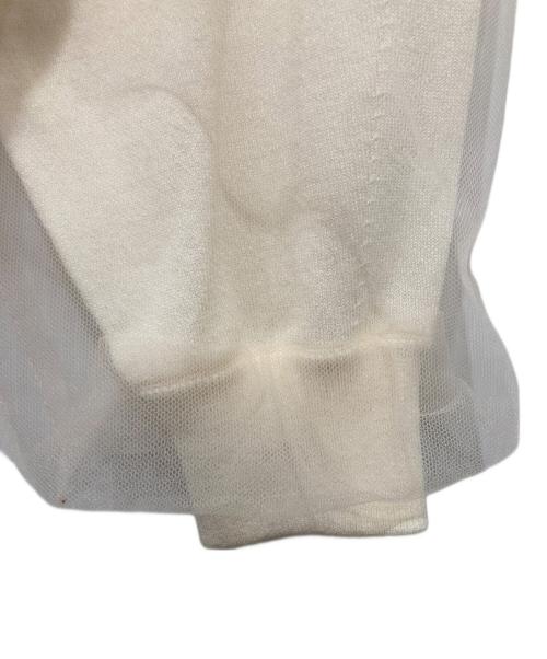 SLOBE IENA（スローブ イエナ）SLOBE IENA (スローブ イエナ) 2WAYチュールコンビニットカーディガン アイボリー サイズ:Freeの古着・服飾アイテム