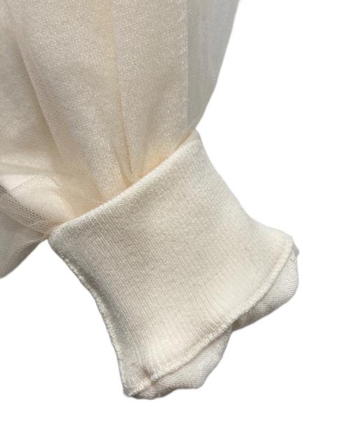 SLOBE IENA（スローブ イエナ）SLOBE IENA (スローブ イエナ) 2WAYチュールコンビニットカーディガン アイボリー サイズ:Freeの古着・服飾アイテム