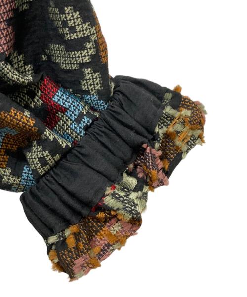 BEARDSLEY（ビアズリー）BEARDSLEY (ビアズリー) 袖ジャガードワンピース ブラック サイズ:FREEの古着・服飾アイテム