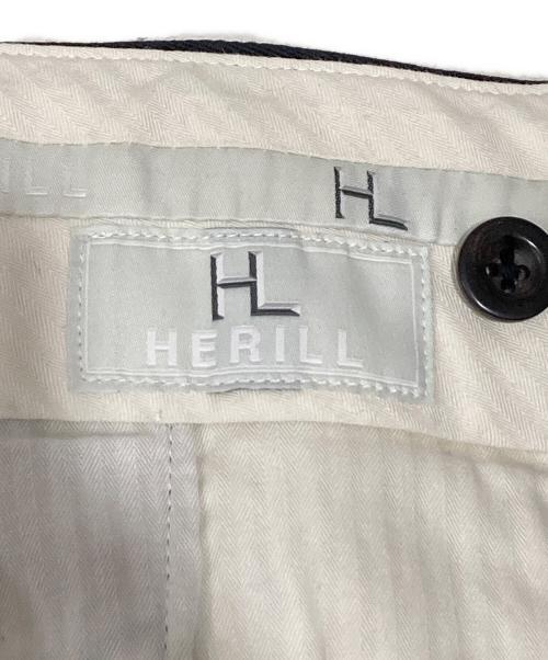 HERILL（ヘリル）HERILL (ヘリル) Egyptiancotton Chinopants / エジプティアンコットンチノパンツ ネイビー サイズ:1の古着・服飾アイテム