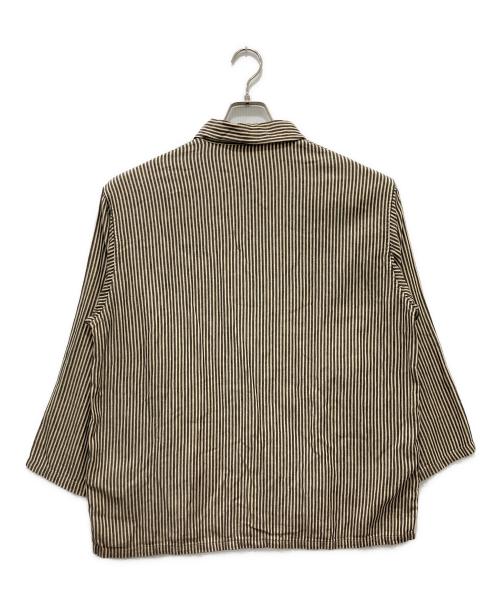 COMOLI（コモリ）COMOLI (コモリ) ストライプワークジャケット ベージュ サイズ:2の古着・服飾アイテム