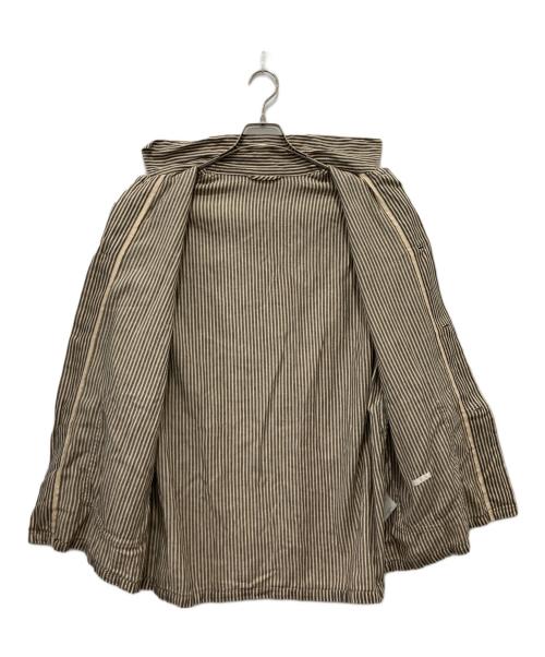 COMOLI（コモリ）COMOLI (コモリ) ストライプワークジャケット ベージュ サイズ:2の古着・服飾アイテム
