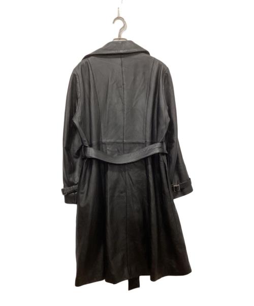 BALMAIN（バルマン）BALMAIN (バルマン) レザーコート ブラック サイズ:-の古着・服飾アイテム