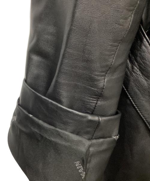 BALMAIN（バルマン）BALMAIN (バルマン) レザーコート ブラック サイズ:-の古着・服飾アイテム