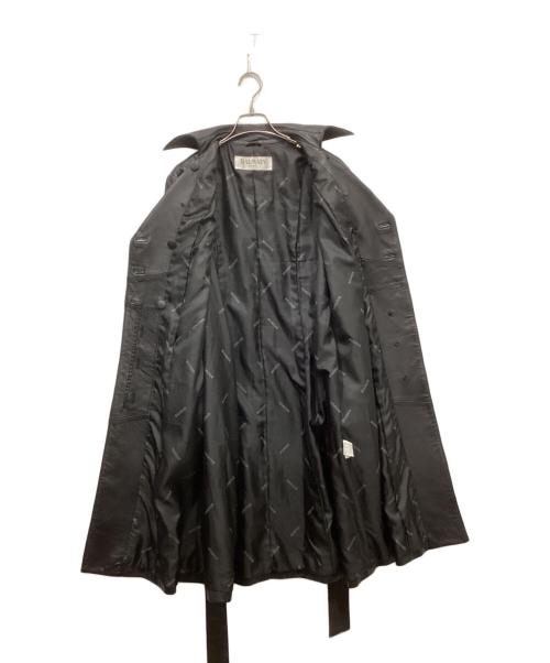 BALMAIN（バルマン）BALMAIN (バルマン) レザーコート ブラック サイズ:-の古着・服飾アイテム