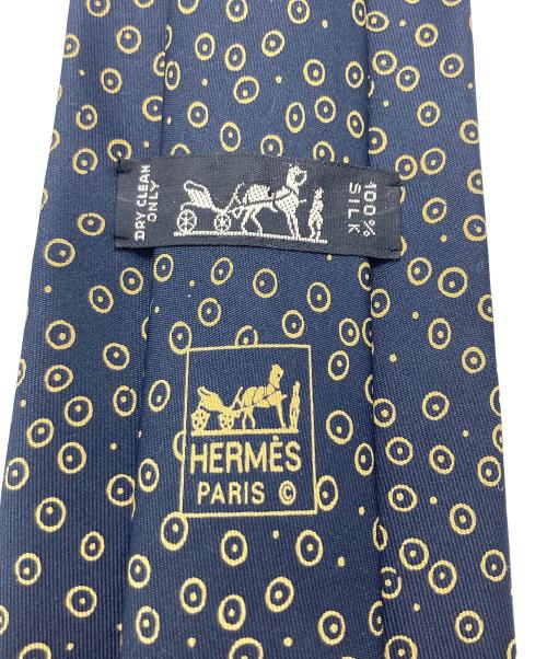 HERMES（エルメス）HERMES (エルメス) シルクネクタイ ブラック サイズ:下記参照の古着・服飾アイテム