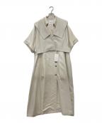 Ameriアメリ）の古着「TRENCH MULTI WAY LONG VEST」｜アイボリー