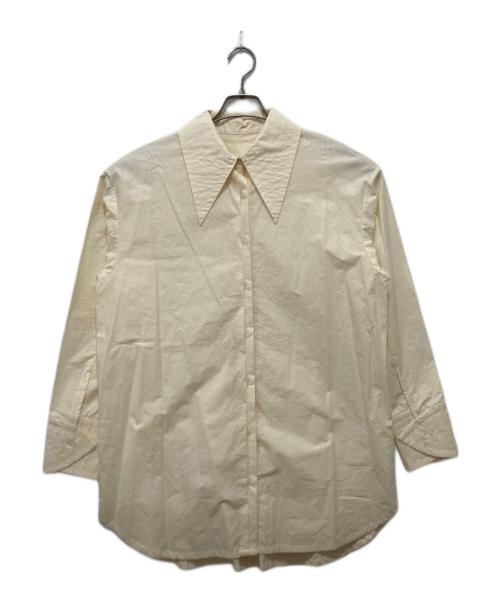 Ameri（アメリ）Ameri (アメリ) LONG COLLAR CALENDERING SHIRT ベージュ サイズ:FREEの古着・服飾アイテム