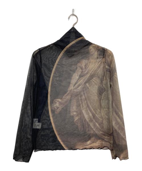 sahara（サハラ）sahara (サハラ) High Neck Sheer Top ブラック サイズ:不明の古着・服飾アイテム