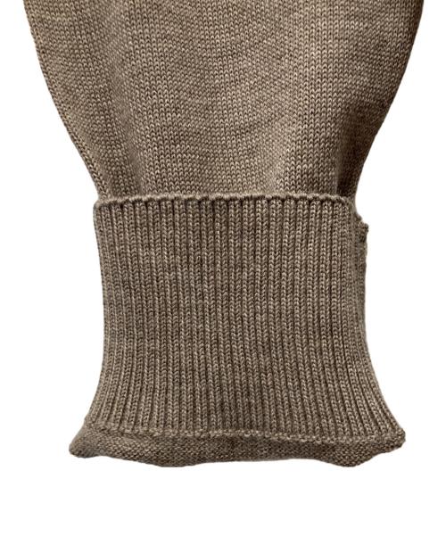 maison kitsune（メゾンキツネ）maison kitsune (メゾンキツネ) ダブル フォックスヘッド メリノ レギュラー カーディガン ベージュ サイズ:Lの古着・服飾アイテム