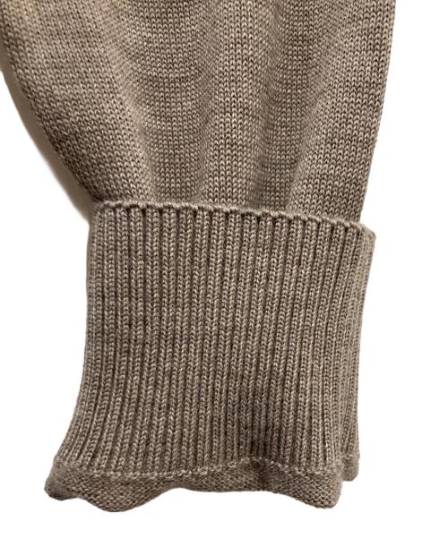 maison kitsune（メゾンキツネ）maison kitsune (メゾンキツネ) ダブル フォックスヘッド メリノ レギュラー カーディガン ベージュ サイズ:Lの古着・服飾アイテム