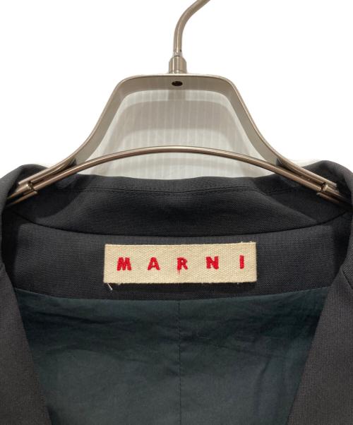 MARNI（マルニ）MARNI (マルニ) ライン3Bテーラードジャケット ブラック サイズ:44の古着・服飾アイテム